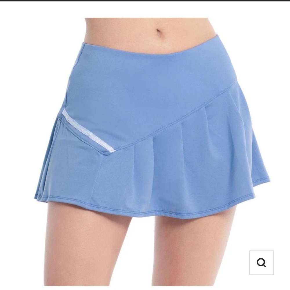 Lucky In Love Cross Court Tennis Skort Periwinkle Blue - Picture 2 of 8